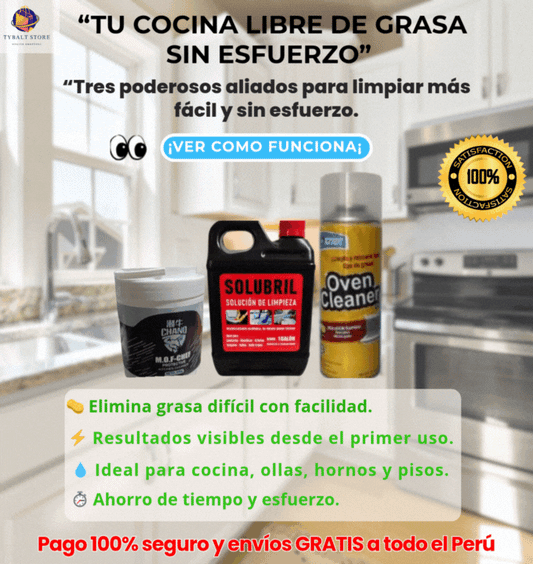 Combo Antigrasa Total - Limpieza fácil, más tiempo para ti